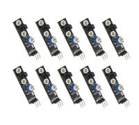 XAGMODSHN Lot de 10 modules de détection de suivi de ligne KY033 TCRT5000 pour un suivi précis des lignes dans les projets éducatifs