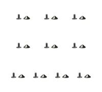 XAGMODSHN Lot de 10 pointes en alliage de style gothique pour sacs, chaussures et autres projets d'artisanat