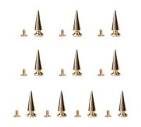 XAGMODSHN Lot de 10 pointes en alliage de style gothique pour sacs, chaussures et autres projets d'artisanat
