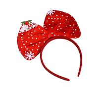 XAGMODSHN Lot de 12 serre-têtes élégants pour fête du Nouvel An avec grand nœud coloré pour Noël, Nouvel An