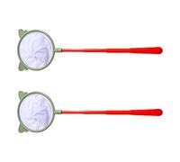 XAGMODSHN Lot de 2 filets filtrants pour enfants - Outil de ramassage de papillons - Rétractable - Longue poignée - Filet papillon durable