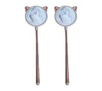 XAGMODSHN Lot de 2 filets filtrants pour enfants - Outil de ramassage de papillons - Rétractable - Longue poignée - Filet papillon durable