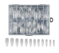 XAGMODSHN Lot de 240 faux ongles longs pré-formés à presser - Couverture complète des ongles - Faux ongles artificiels pour le bricolage des ongles en salon