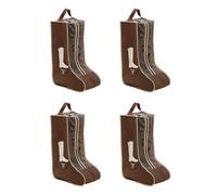 XAGMODSHN Lot de 4 couvre-chaussures imperméables en PVC - Sac de rangement portable pour les trajets en voyage et la maison