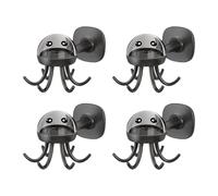 XAGMODSHN Lot de 4 crochets multifonctionnels à 6 griffes, pivotants à 360 degrés, pour la maison et le bureau