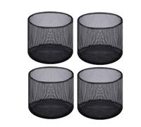 XAGMODSHN Lot de 4 sacs de plantation aquatiques réutilisables en maille pour jardin, étang, pots de plantes respirants, carrés/ronds pour tourbières terrestres et aquatiques