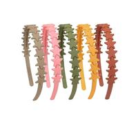 XAGMODSHN Lot de 5/12 bandeaux tendance avec motifs étoiles pour filles et femmes, accessoires pour cheveux pour usage quotidien
