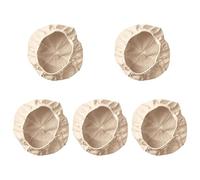 XAGMODSHN Lot de 5 doublures rondes en tissu pour panier à pain au levain pour les amateurs de pâtisserie