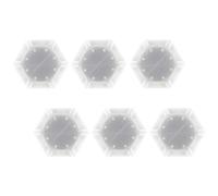 XAGMODSHN Lot de 6 lampes murales solaires hexagonales avec fonction marche/arrêt automatique pour l'extérieur - Étanche - Décoration - Installation facile - Éclairage d'ambiance