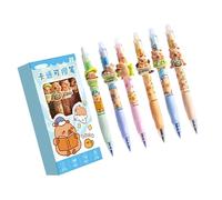 XAGMODSHN Lot de 6 stylos effaçables à la chaleur avec fonction phosphorescente pour écrire la nuit et le bureau Stylos respectueux de la nature