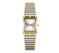 XAGMODSHN Lovely Couples Square Crystal Stainless Steel Analog Watch Water Resistant 30M Perfect for Gifting Square Dials