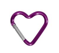 XAGMODSHN Metal Buckle Spring Snap Hook Heart Shape Snap Carabiner Clip Aluminum Alloys Carabiner Clip Enduring Portable Spring Snap Hook Enduring Carabiner