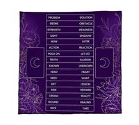 XAGMODSHN Nappe en Velours Élégante Tapis De Divination Portables avec Mystique pour Méditations Spirituelles Et Décoration De La Maison Tapis De Tarot Colorés avec Mystique