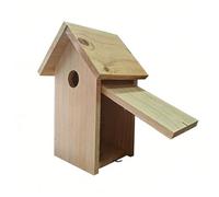 XAGMODSHN Nichoir à oiseaux traditionnel en bois avec trou d'entrée de 3 cm, idéal pour la décoration de jardin en plein air et l'observation de la maison en bois non traité