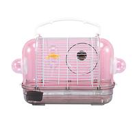XAGMODSHN Oiseau pour transporteur Hamster Voyage Cage Clair Bonne Ventilation Conception Amovible Facile pour Gerbille Petit Rat
