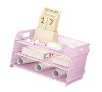 XAGMODSHN Organiseur de bureau à 3 niveaux pour la maison, le bureau, l'école, le bureau, les cahiers, les bibliothèques