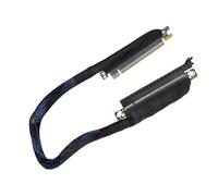 XAGMODSHN Orientation gauche PCIe5.0 X16 Câble tressé renforcé Solution de routage flexible à 180 degrés