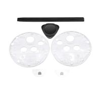 XAGMODSHN Panneau de bouton de manette de poignée pour 3 poignées de contrôleur, coque de protection transparente, accessoires anti-rayures support de plaque frontale