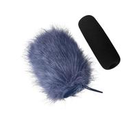 XAGMODSHN Pare-brise doux pour microphone avec poils de lapins épais pour un son clair dans le bruit du vent, s'adapte à la plupart des micros