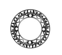 XAGMODSHN Pédalier 34T 36T 38T 104BCD Pédalier 4 trous en alliage d'aluminium Plaque creuse pour vélo de route VTT Plaque à disque unique