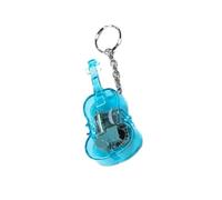 XAGMODSHN Petit pendentif en forme de boîte à musique en forme de violon élégant à suspendre - Décoration vintage - Convient pour les amateurs de musique, bleu, Violin size: 4.5*1.8*9.8cm