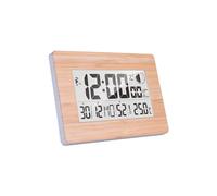 XAGMODSHN Petit réveil numérique à piles LCD avec affichage de la date, du jour, de la température, mouvement silencieux pour la maison, la chambre à coucher, la décoration de bureau, horloge de