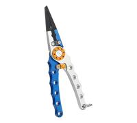 XAGMODSHN Pince de Serrage de pêche antirouille avec, Blue Silver Nude pli