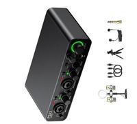 XAGMODSHN Plug and Play Carte son pour contrôle des volumes sonores et écouteurs Facile à utiliser Carte son USB professionnelle pour voix