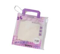 XAGMODSHN Pochettes réutilisables adaptées aux enfants pour collation et photo - Porte-cartes - Parfait pour le voyage - Pochette de rangement mignonne pour bonbons, violet, Beauté de masse