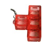 XAGMODSHN Porte-clés anti-stress transparent en forme de bloc de sucre pour étudiants, amis, anniversaires, Rouge, taille unique