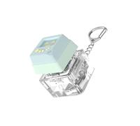 XAGMODSHN Porte-clés avec testeur de touches mécaniques à 1 touche avec éclairage LED pour réduire le stress et se détendre pour la maison ou le bureau Porte-clés coloré Outil de relaxation