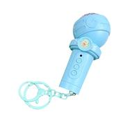 XAGMODSHN Porte-clés enregistreur vocal portable en forme de microphone avec fonction de lecture, coque en ABS sûr pour enfants, cadeau portable pour enfants