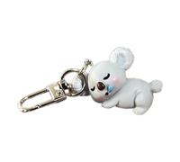 XAGMODSHN Porte-clés tendance en forme d'animal élégant - Cadeau parfait pour les femmes et les filles, Koala endormi, 7CM