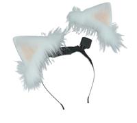 XAGMODSHN Queue d'animal artificielle Fausse fourrure renard Hairier Costume Queue pour enfants Halloween Party Cosplay Bandeaux Unique Headbands