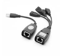XAGMODSHN Rallonge USB sur connexion Cat6 jusqu'à 50 m USB RJ45 pour transmission de signaux longue distance Connectivité stable