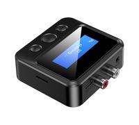 XAGMODSHN Récepteur 5.0 Compact Compatible pour stéréo Domestique, Adaptateur auxiliaire 3.5mm, Prend en Le Jeu de Cartes, écran LCD, Adaptateur sans Fil