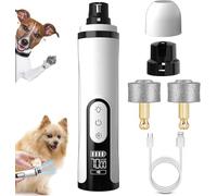XAGMODSHN Rechargeable Nails De Compagnie À 3 Vitesses Trimmer Opérations Faible Bruit Glinder des Ongles LED pour La Patte Patte Saine Chautes Chiens Utilisez Un Broyeur Ongles pour Chiens