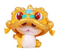 XAGMODSHN Résine Lion Danse Serpent Miniature Figurine Ornement pour améliorer la chance et la conscience dans n'importe quelle pièce