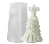 XAGMODSHN Robe De Mariée Moules Bougies Silicone Caste Moule Moules D'artisanat pour Fabriquer des Pièces Moulées Moule en Princesse en
