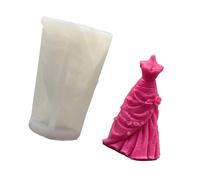 XAGMODSHN Robe De Mariée Moules Bougies Silicone Caste Moule Moules D'artisanat pour Fabriquer des Pièces Moulées Moule en Princesse en