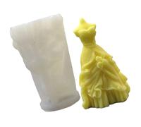 XAGMODSHN Robe De Mariée Moules Bougies Silicone Caste Moule Moules D'artisanat pour Fabriquer des Pièces Moulées Moule en Princesse en