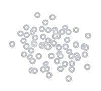 XAGMODSHN Rubber Stopper Rings Silicone Beads Fit European Charm Beads for Jewelry Making Needlework Clip Spacer Stoppers Spacer Beads