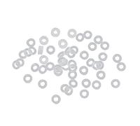 XAGMODSHN Rubber Stopper Rings Silicone Beads Fit European Charm Beads for Jewelry Making Needlework Clip Spacer Stoppers Spacer Beads