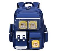 XAGMODSHN Sac à dos pratique en forme d'animal pour enfants, joli et respirant, avec grand espace de rangement et sangle réglable, bleu, Large