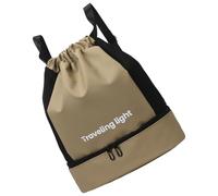 XAGMODSHN Sac de sport avec cordon de serrage résistant à l'eau pour la natation, la gym, le fitness, la plage pour femmes et hommes, kaki