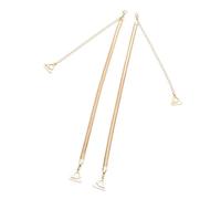 XAGMODSHN Sangle de soutien-gorge en métal réglable et invisible - Chaîne d'épaule antidérapante pour soutiens-gorge - Chaîne d'épaule pour hauts, robes, sous-vêtements - Chaînes en métal, doré