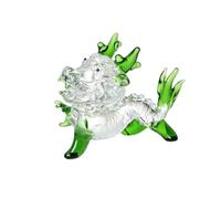 XAGMODSHN Sculpture de dragon unique en cristal - Ornement de dragon miniature - Symbole de chance et de richesse