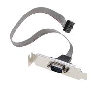 XAGMODSHN Serial 9 broches DB9 RS232 Carte mère Com Port Ruban Connecteur 300 mm Câble pour W Support Neuf