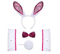 XAGMODSHN Serre-tête avec oreilles de vache et collier pour cheveux de vache - Bandeaux pour fête - Pour femme - Imprimé large