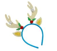 XAGMODSHN Serre-tête en forme de bois de renne de Noël - Décoration de cheveux pour fêtes et événements familiaux - Bandeau en tissu confortable